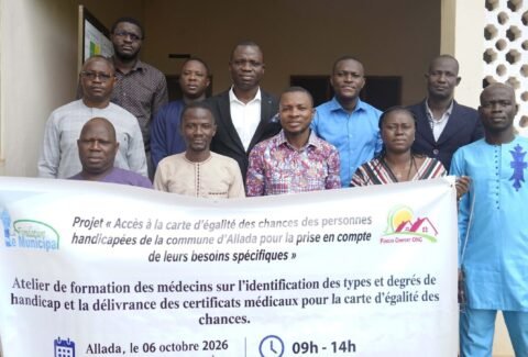 Accès à la carte d’égalité des chances des personnes handicapées à Allada :   Les médecins mieux outillés à l’évaluation des types et degrés de handicap, utile à la délivrance des certificats médicaux